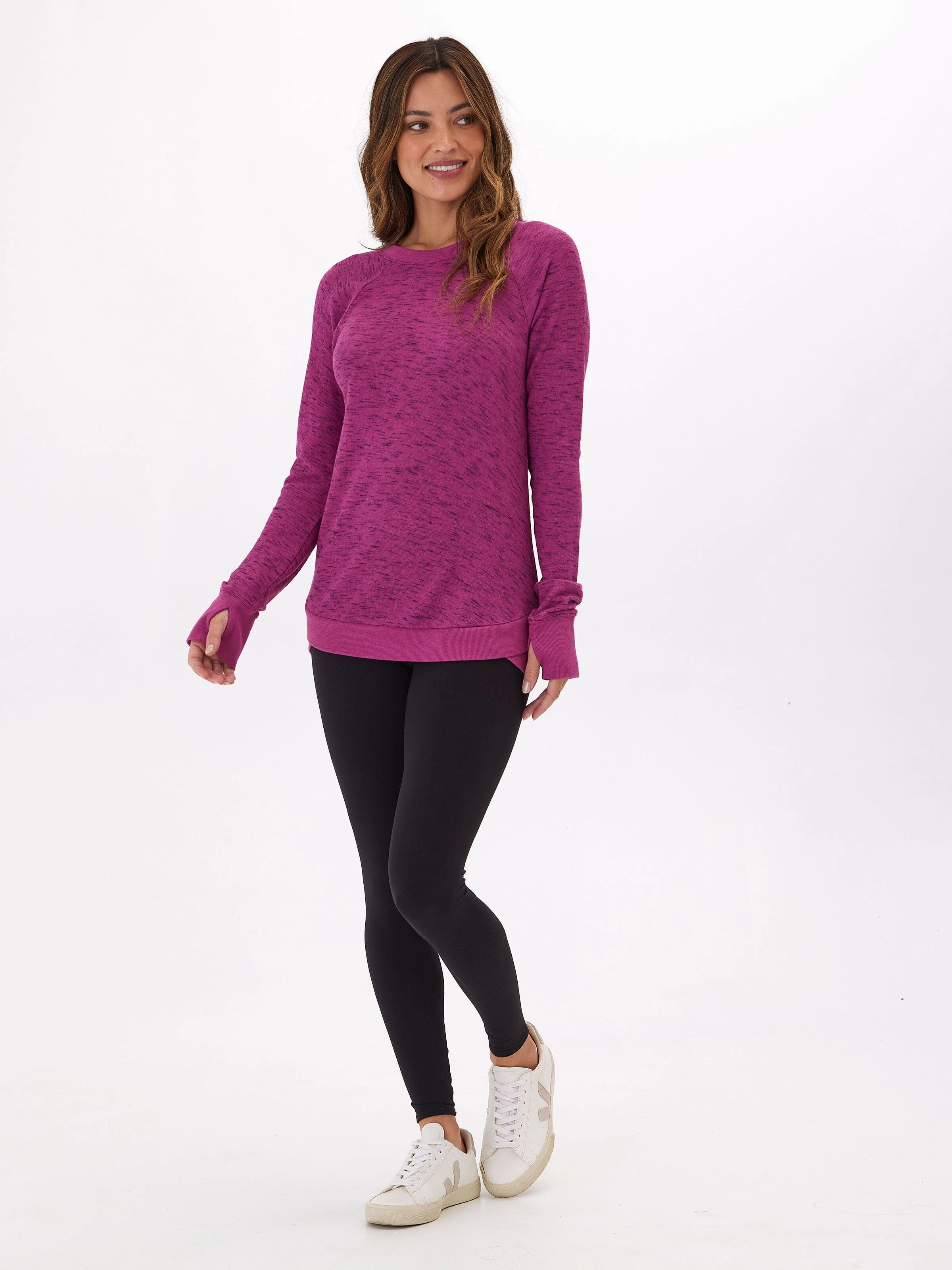 Anti Pilling Fabric City Walking Style Cannon Rhythm Slub Tulip Hem Tunic