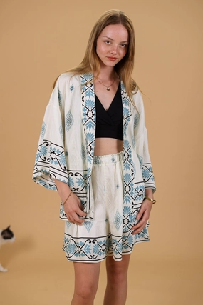 Neutral palette AdjustableHem Cardigan Presley Cycladic