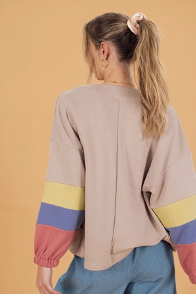 Four Way Stretch Material Cardigan Uma Mocha