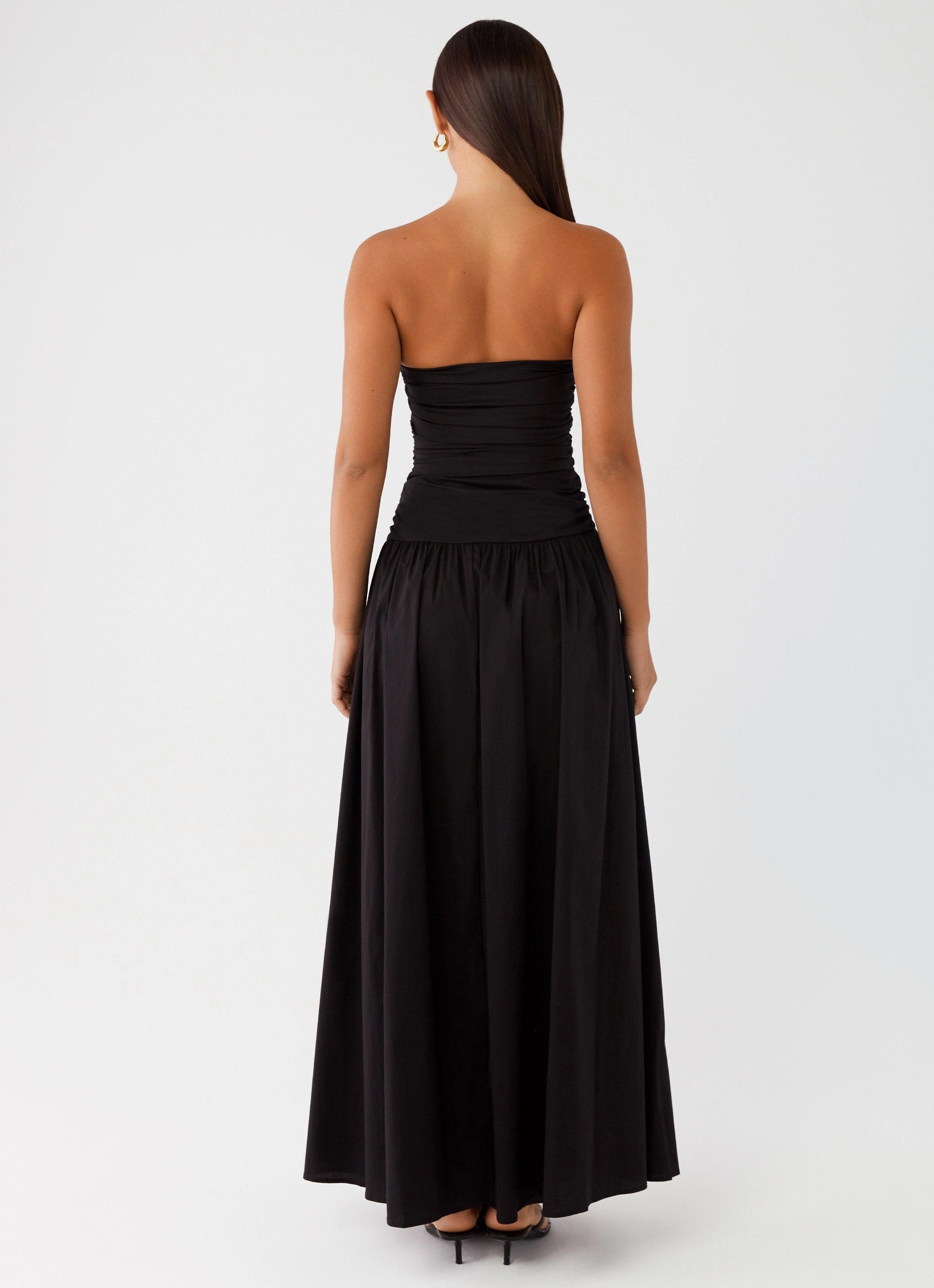 Dreamy Simplicity Carmel Maxi Dress - Black