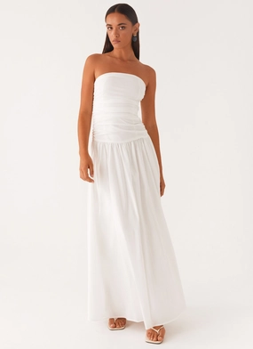 Carmel Maxi Dress - White luxe feel