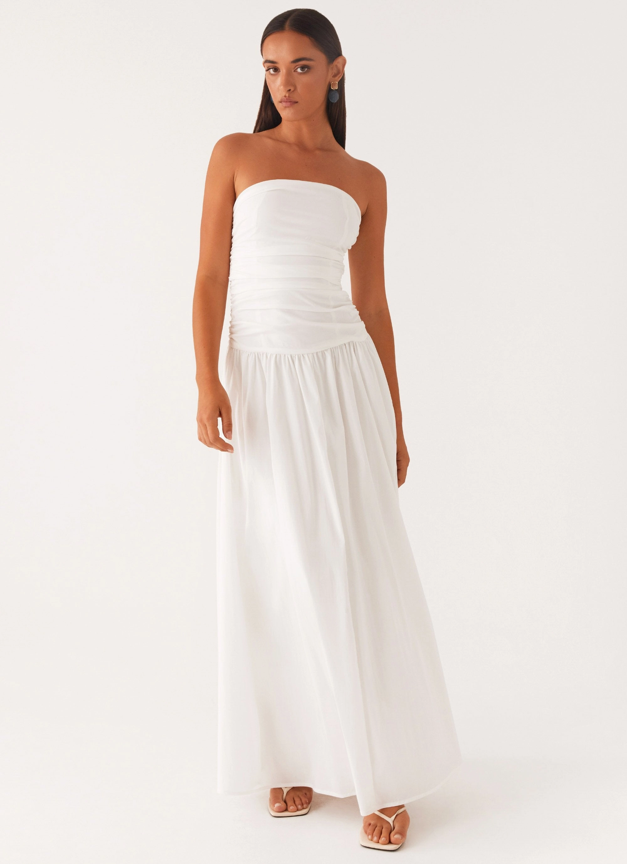 Carmel Maxi Dress - White luxe feel