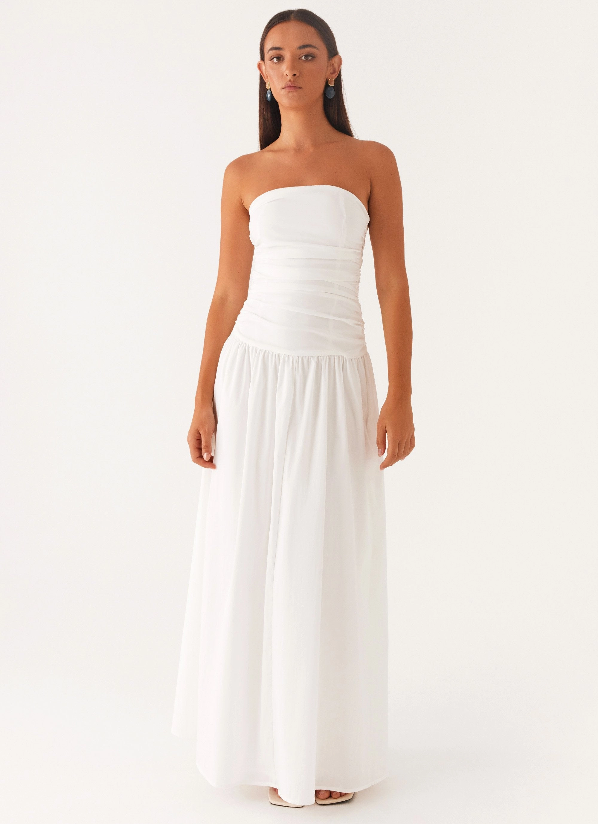 Carmel Maxi Dress - White Perfect Cut