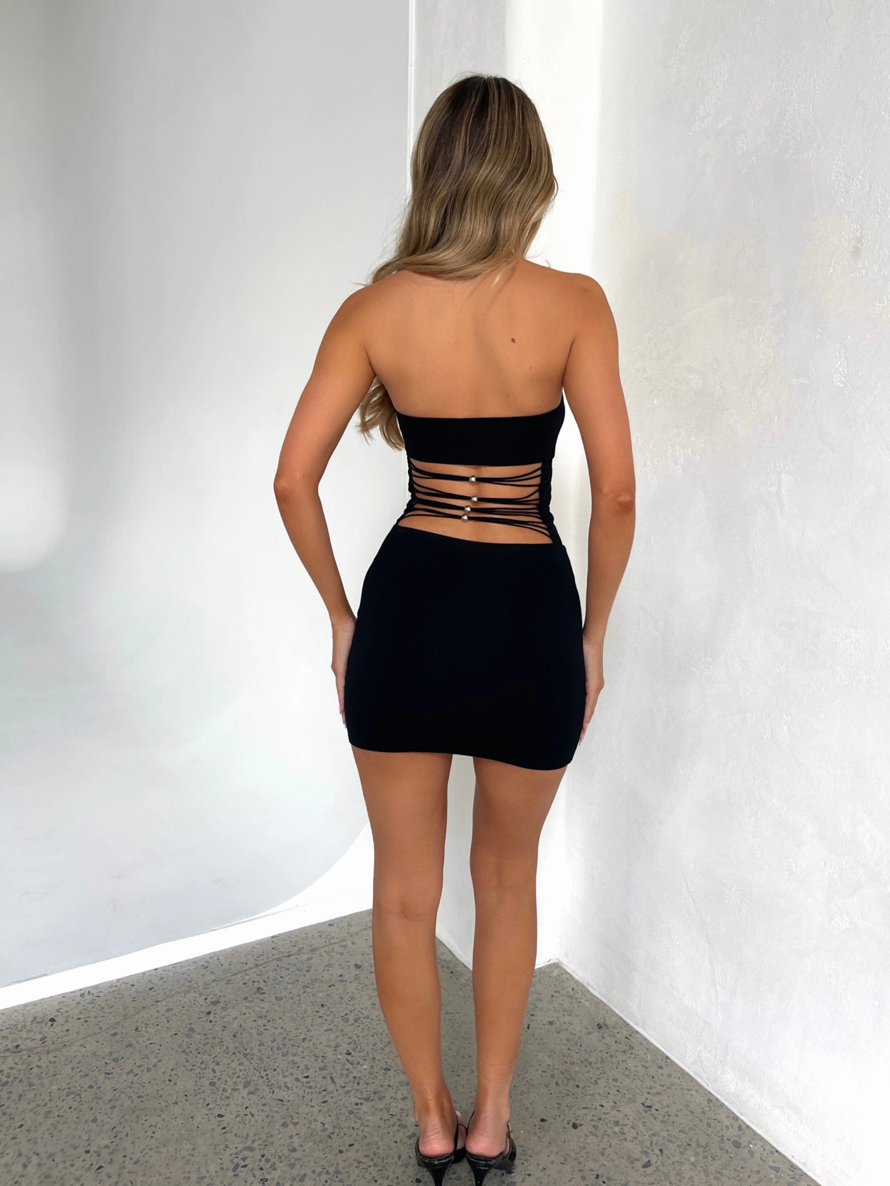 Formal Aura Spring Mood CARTER MINI DRESS BLACK