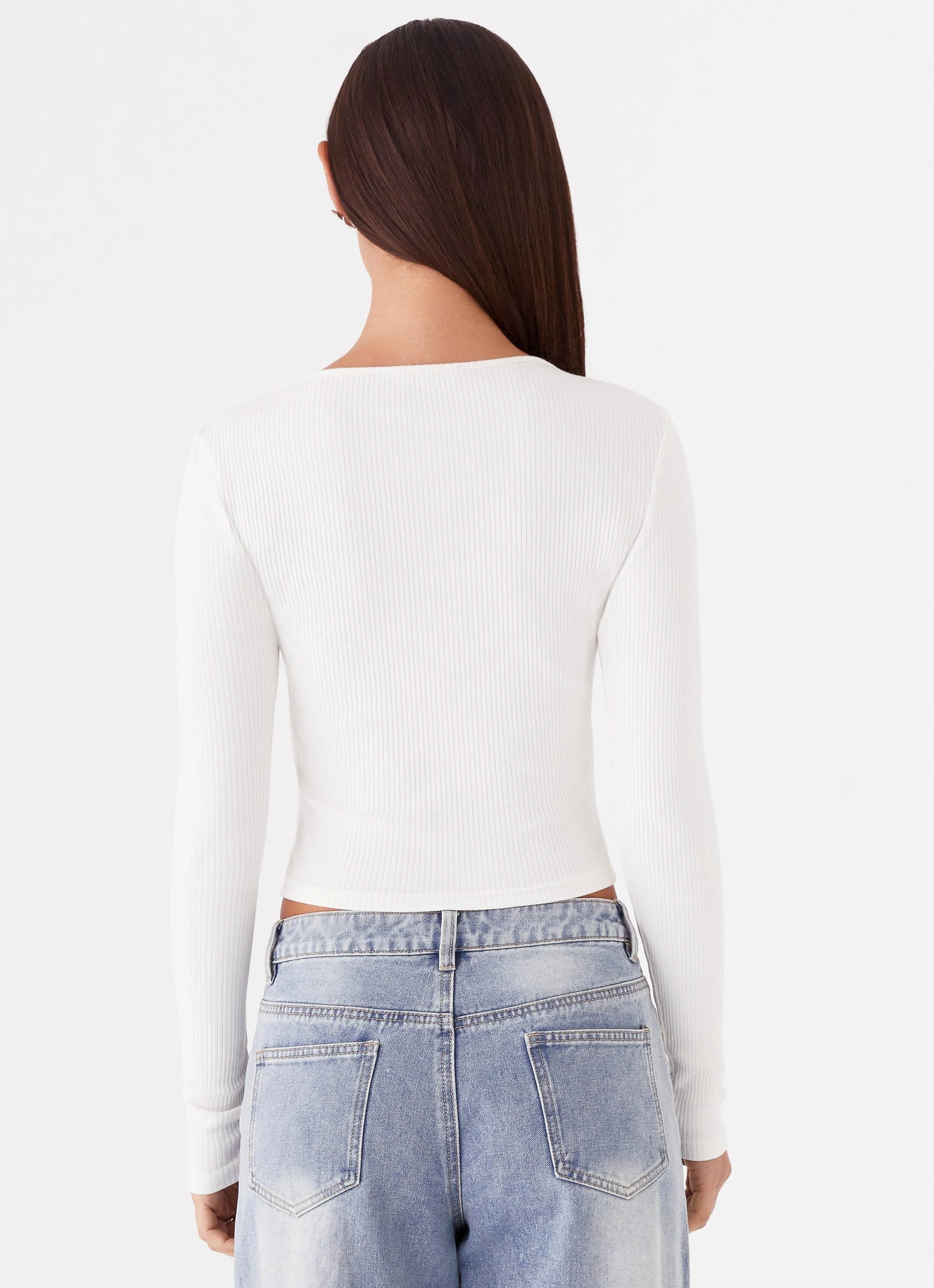 Movie Cassius Long Sleeve Top - Ivory