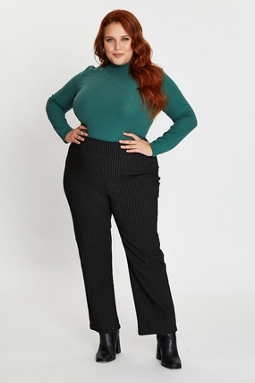 Breathable Base Stripe Mid Rise Work Pant