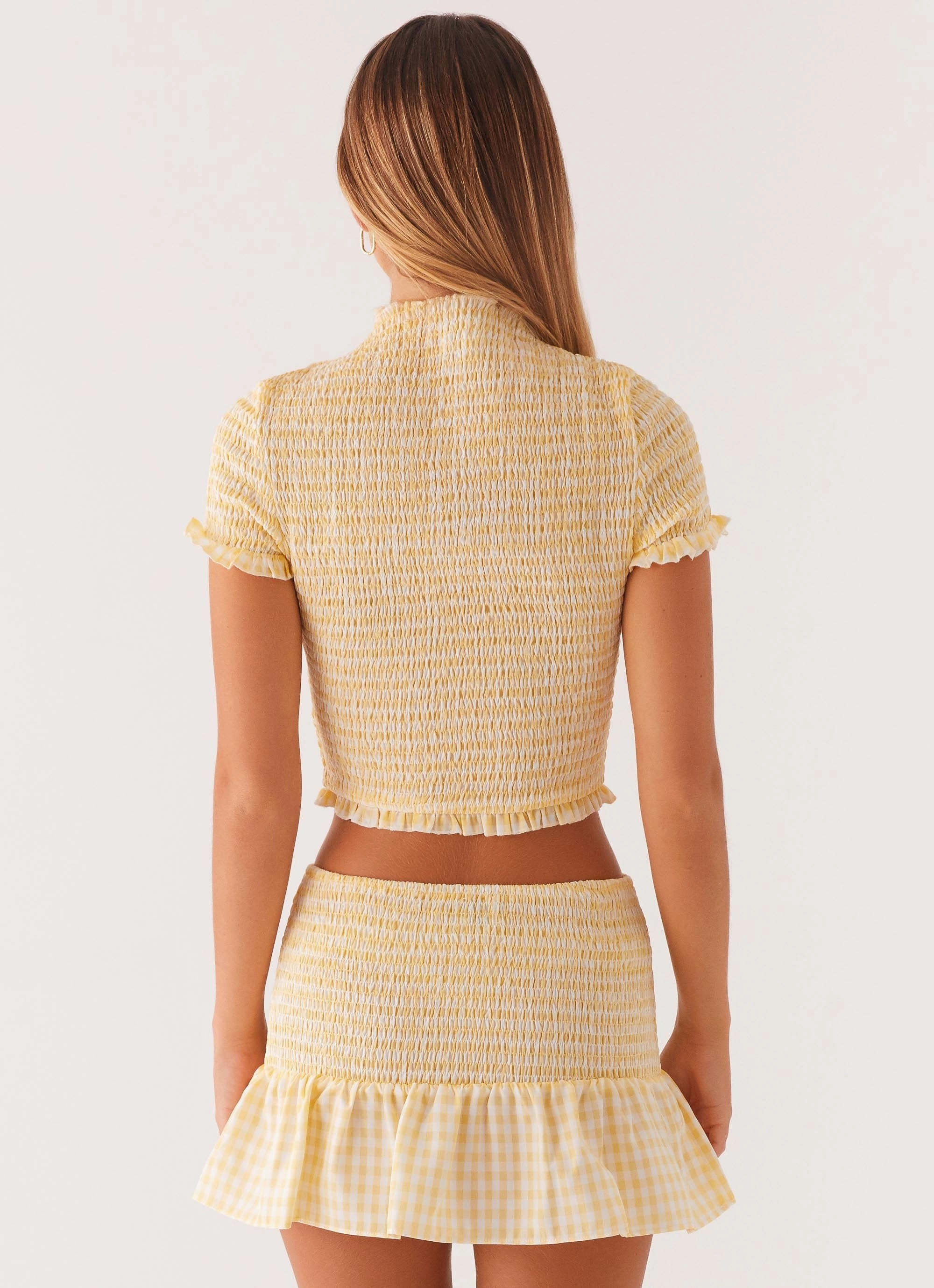 Relaxed Wearable Sweetest Pie T-Shirt - Yellow Gingham