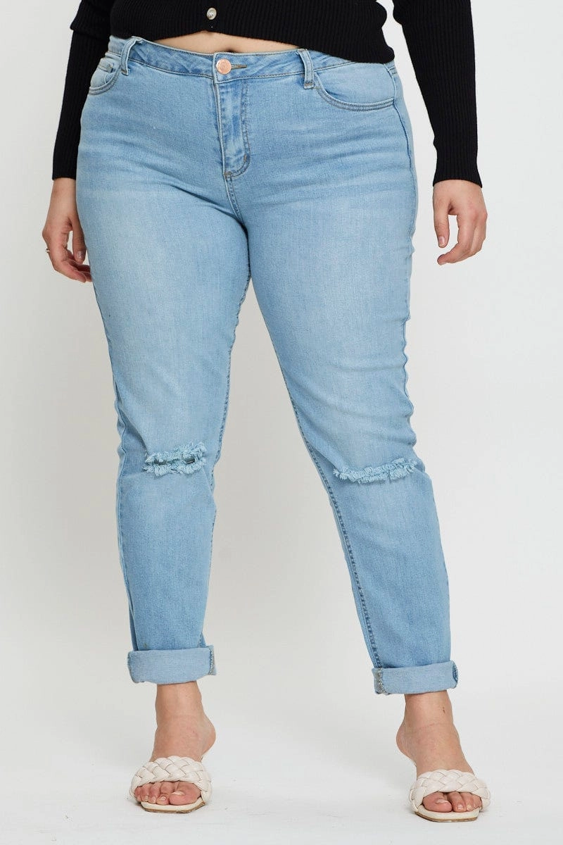 Blue Denim Jeggings High Rise Skinny Work Ready Lightweight Textured Chic Style