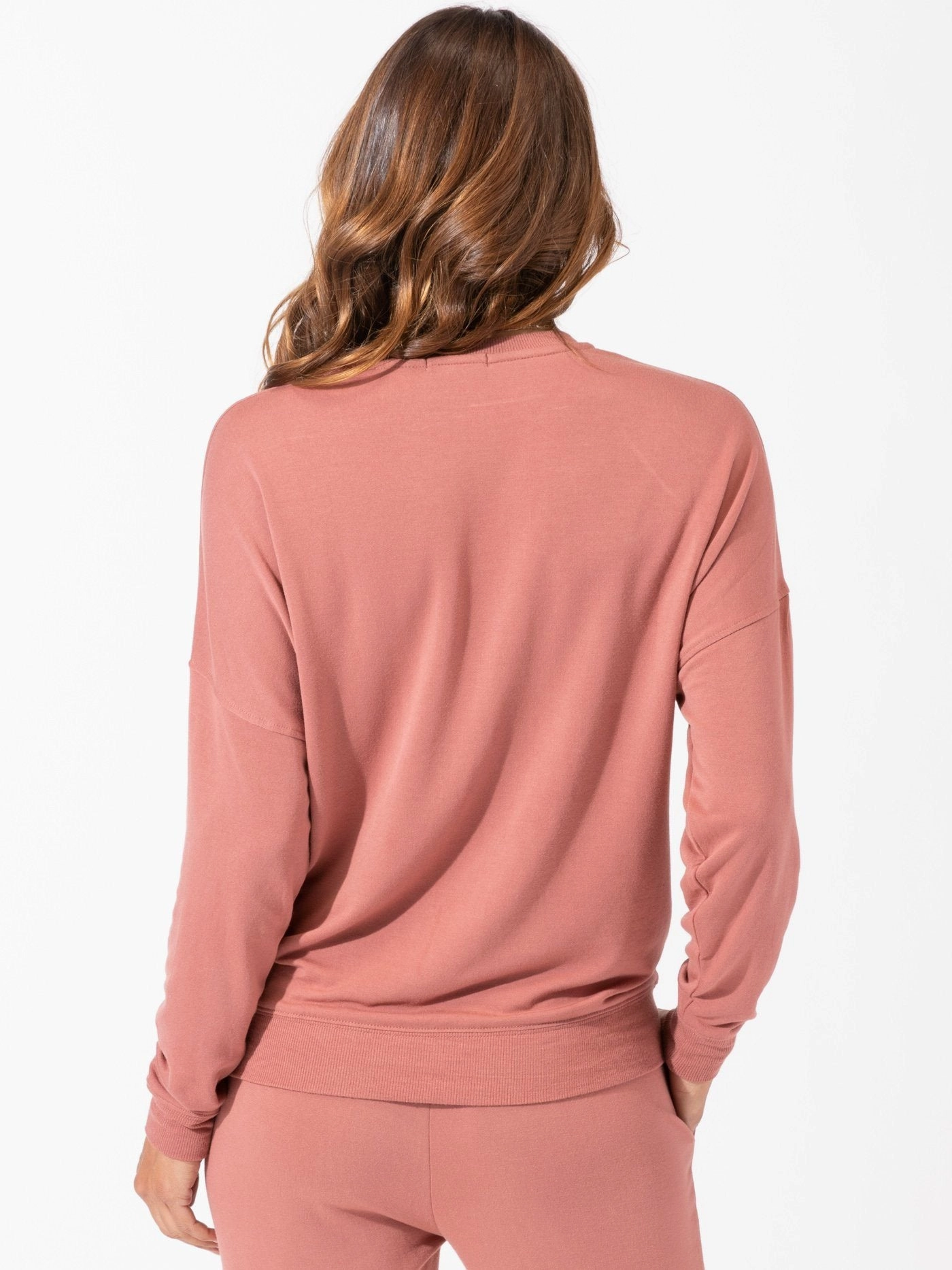 Ultra Flexible Cathy Boyfriend Feather Fleece Pullover