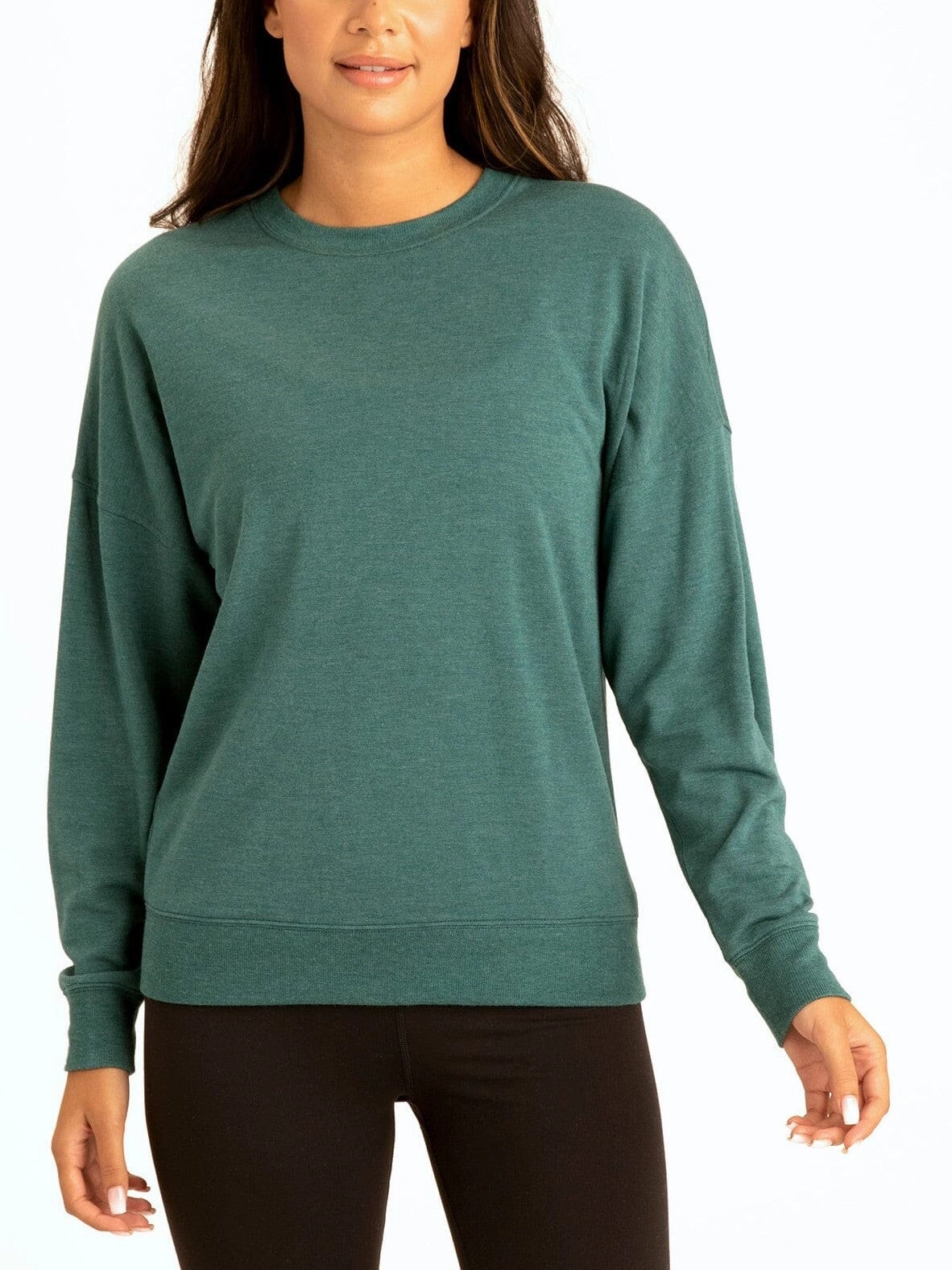 Cathy Boyfriend Feather Fleece Pullover No Static