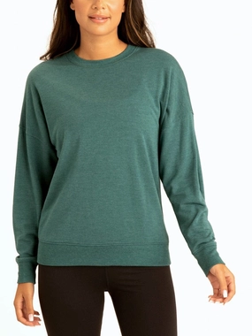 Cathy Boyfriend Feather Fleece Pullover No Static
