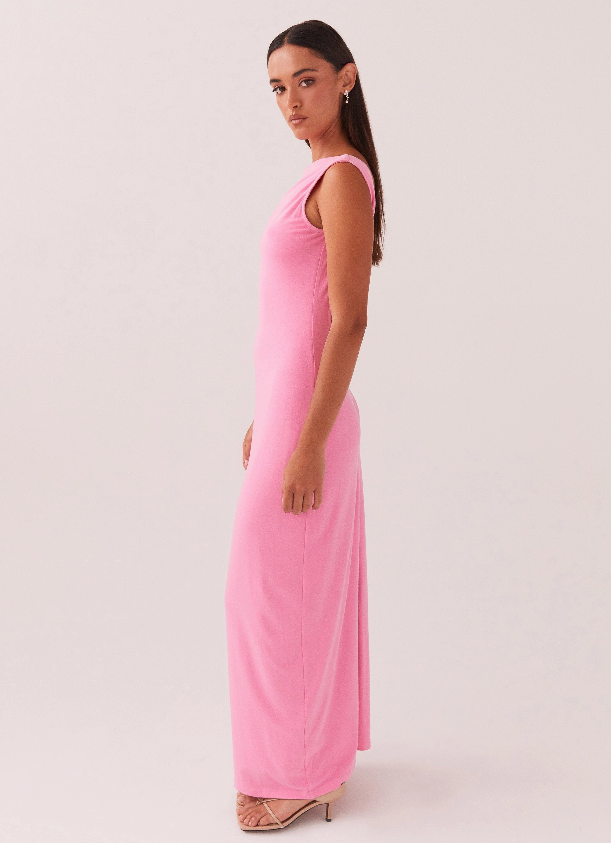 Celina Maxi Dress - Pink Classic Waistband