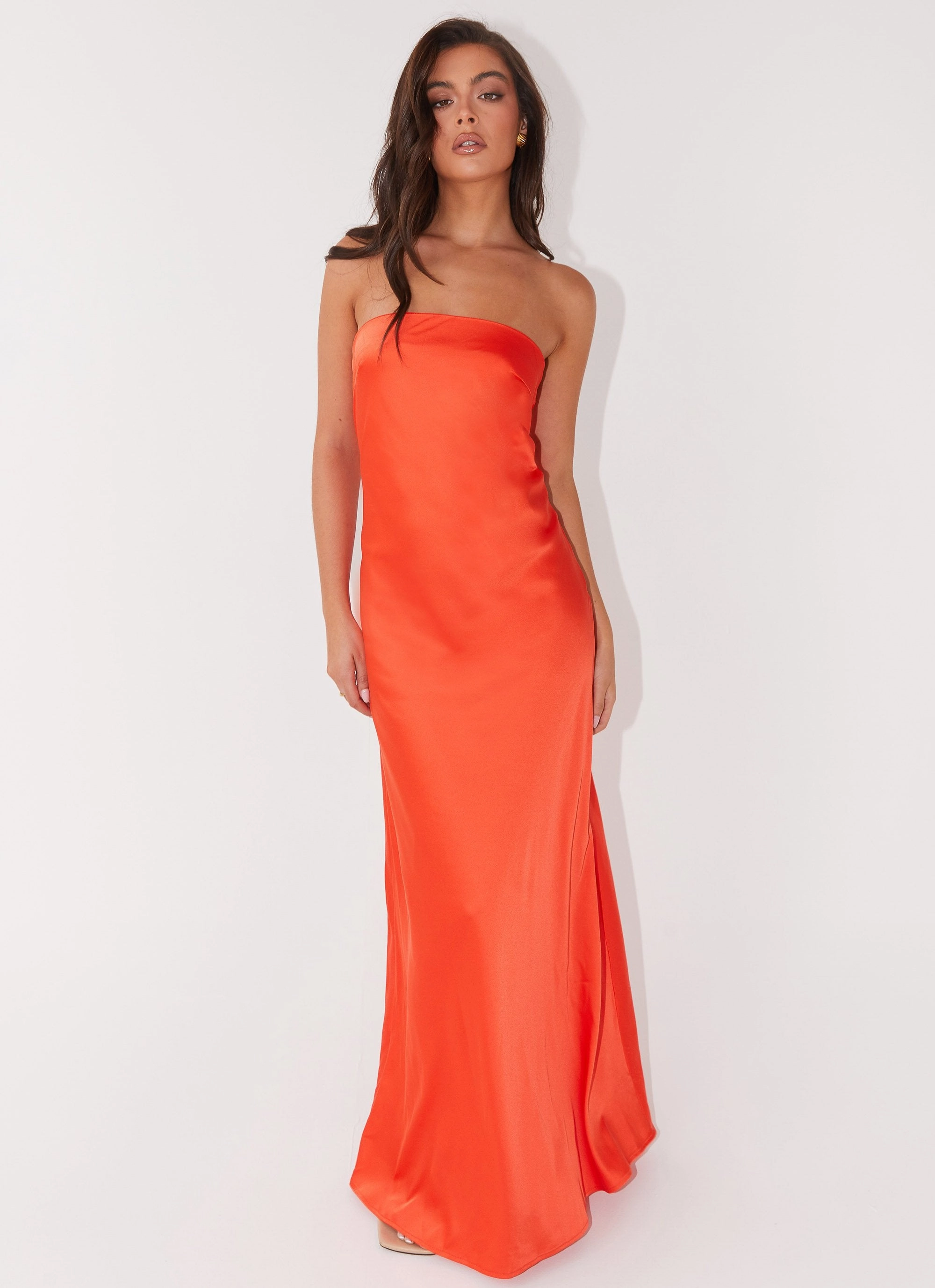 Spring Ready Layered Fit Chantelle Strapless Maxi Dress - Sunset
