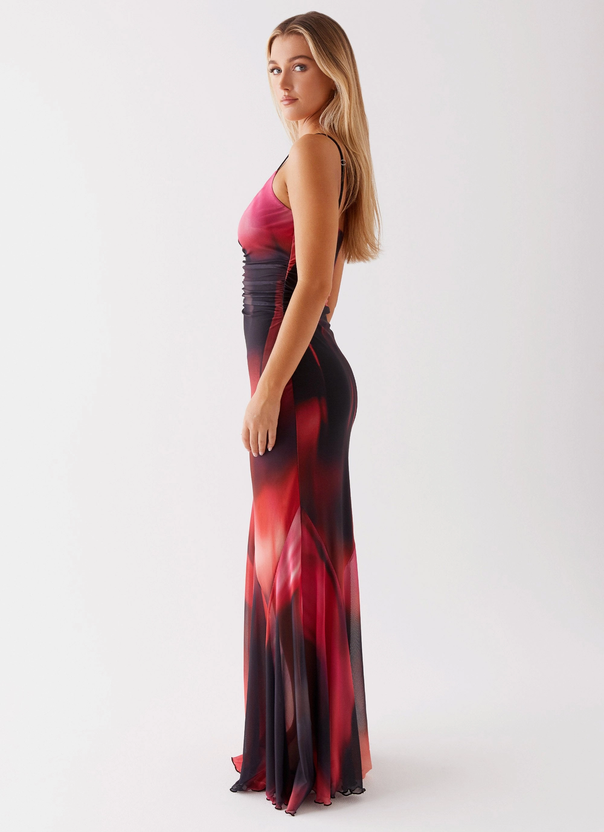 Simple Chic Relax Layers Charley Maxi Dress - Pink Print