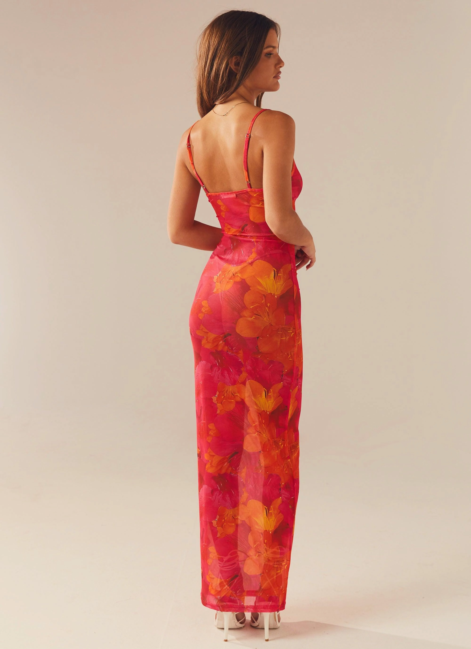 Warm Touch Smooth Layers Love On The Run Maxi Dress - Floral Sun