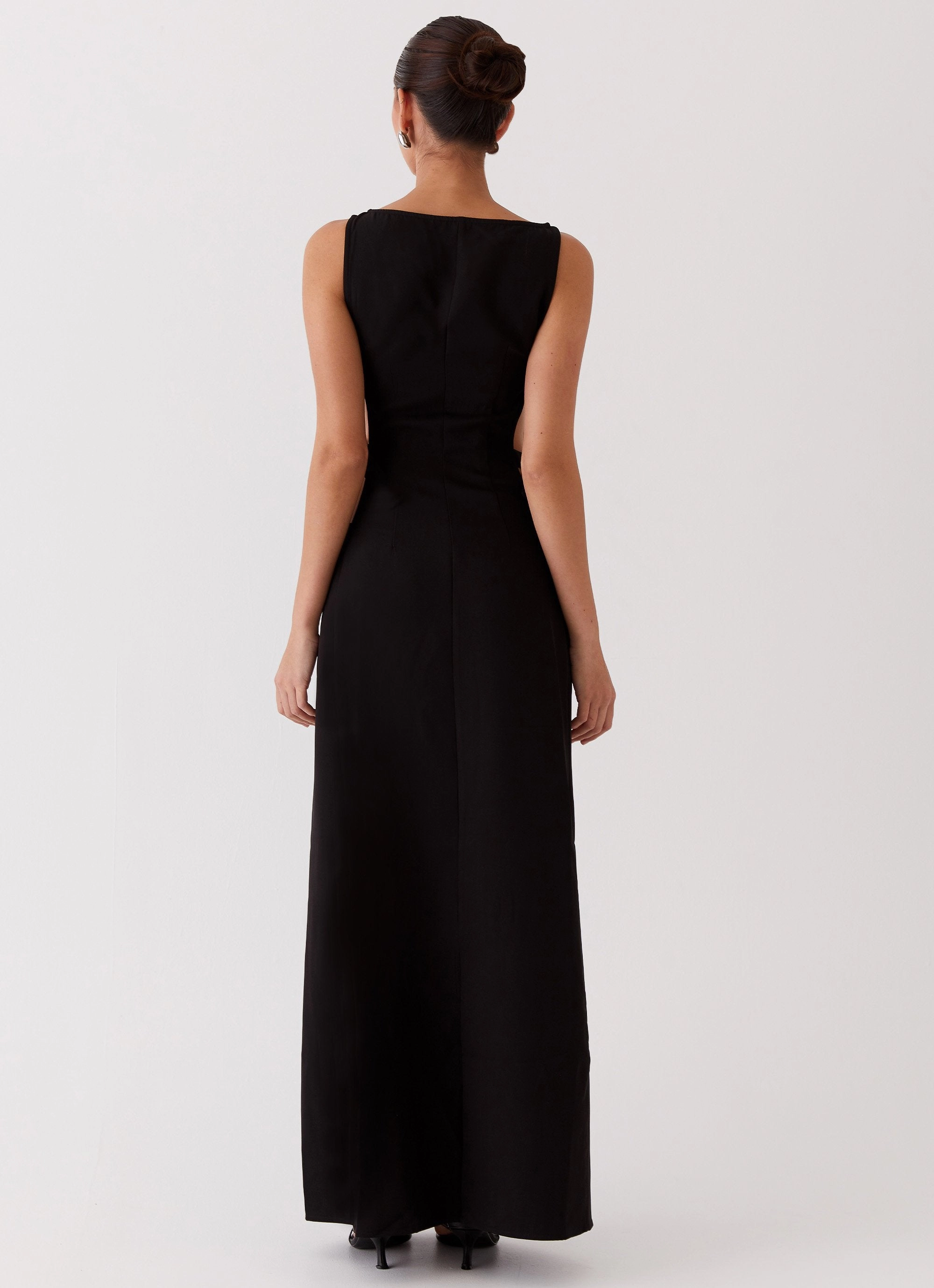 Flattering Look Cherish You Buckle Maxi Dress - Shadow
