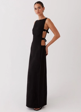 Calm Style Cherish You Buckle Maxi Dress - Shadow