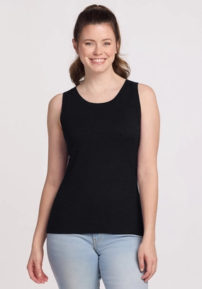 Chessy Tank Top - Black Bow Accents