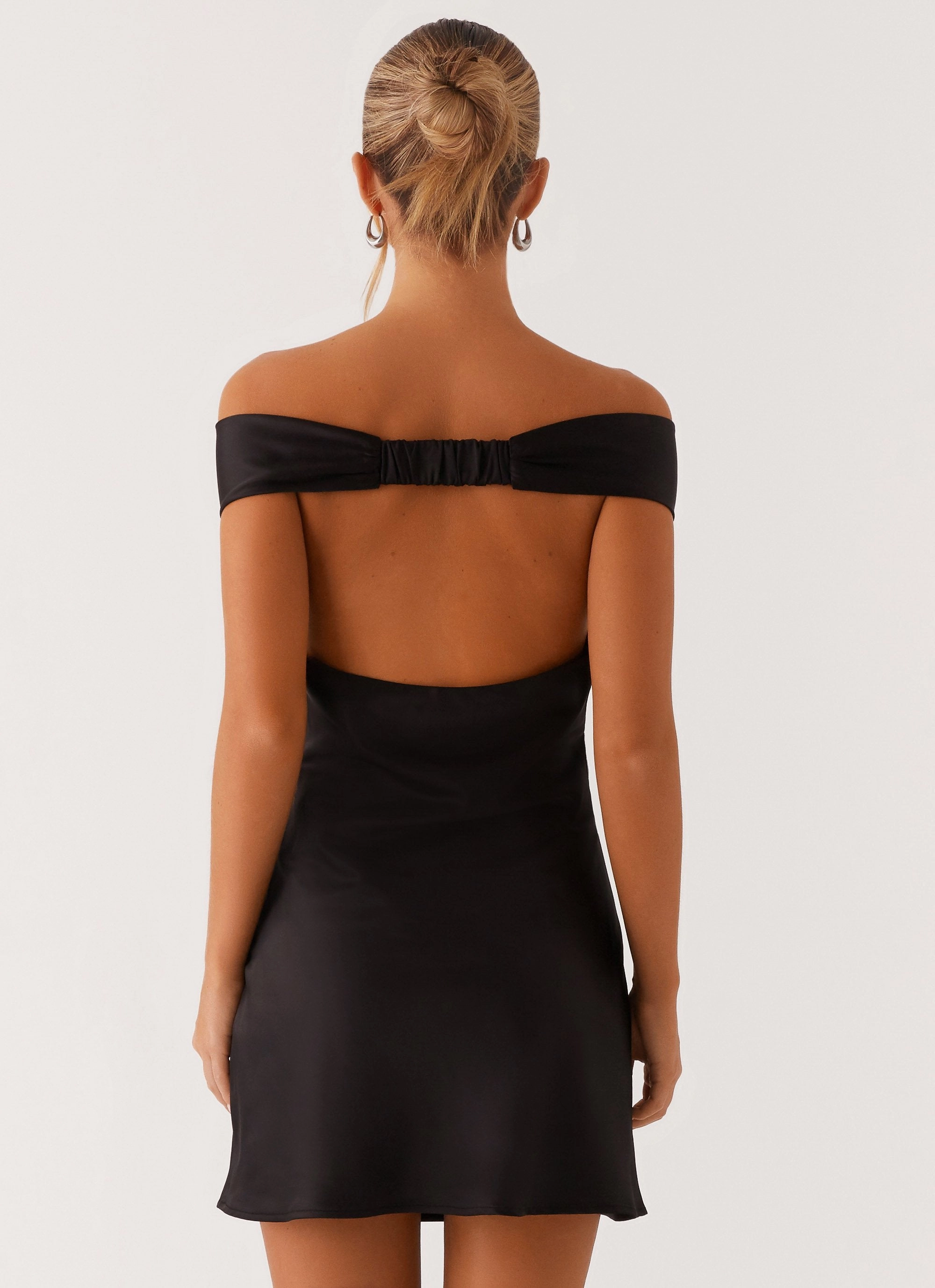 Cozy And Stylish Soft Presence Jenner Mini Dress - Black