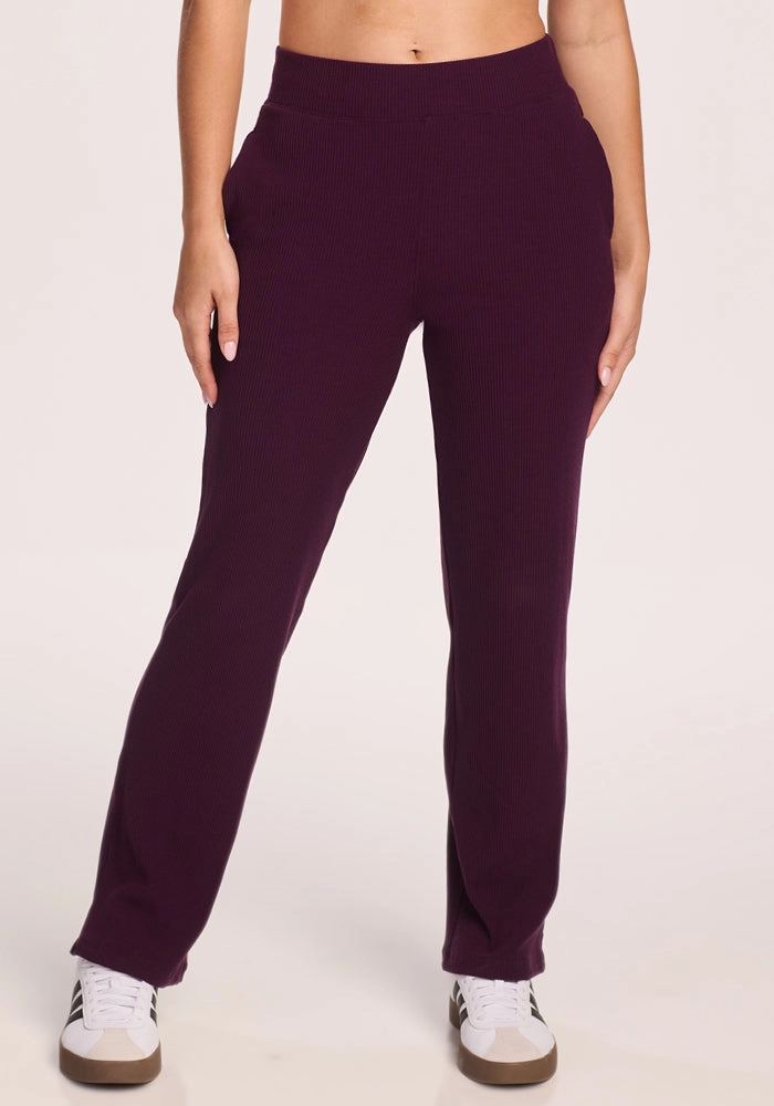 Fit Control Tough Style Luca Ribbed Pants - Majestic Purple