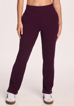 Stretch Motion Luca Ribbed Pants - Majestic Purple