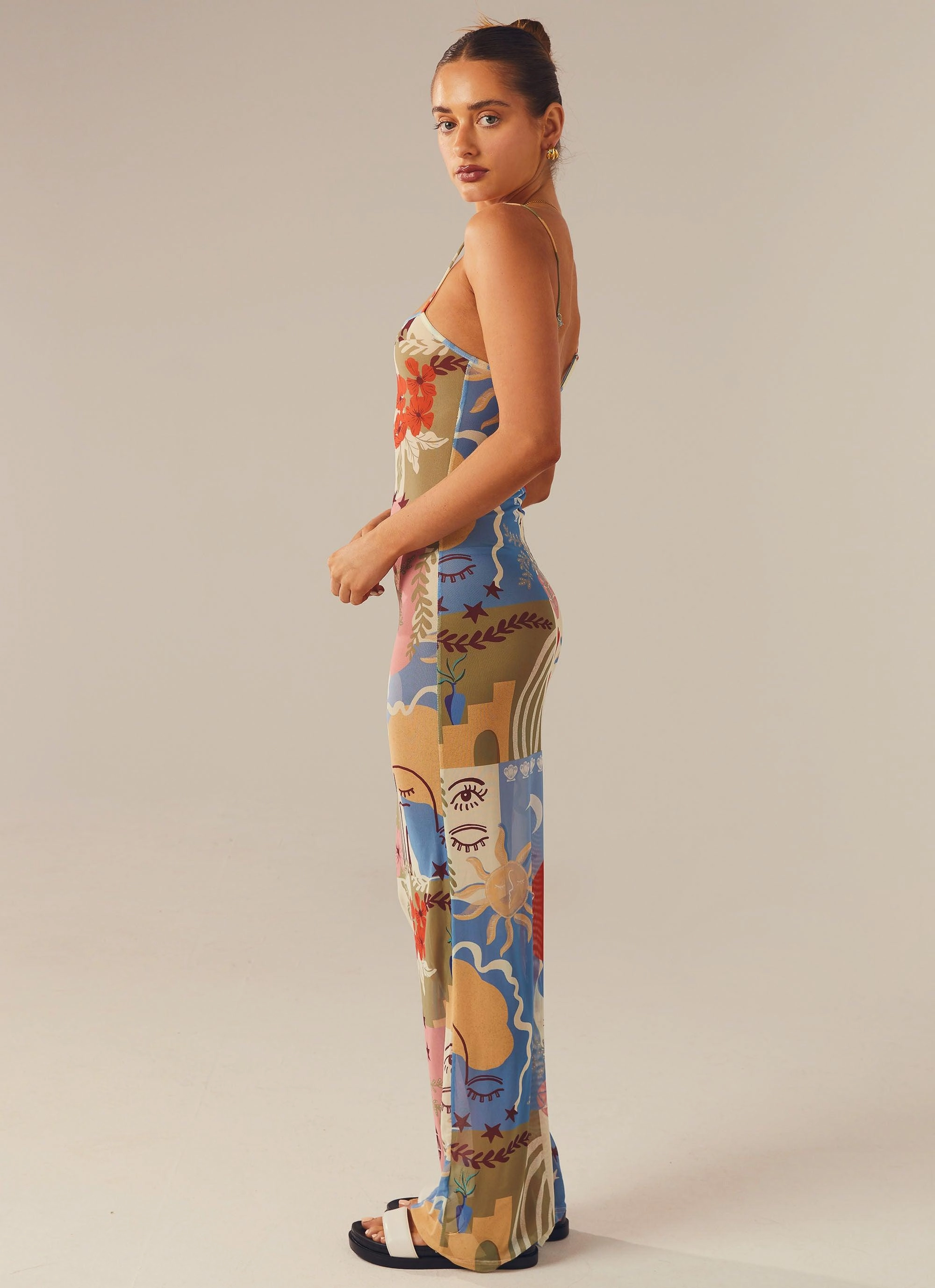 Tailored Elegance Elegant Fabric Wanderlust Maxi Dress - Fantasy Muse