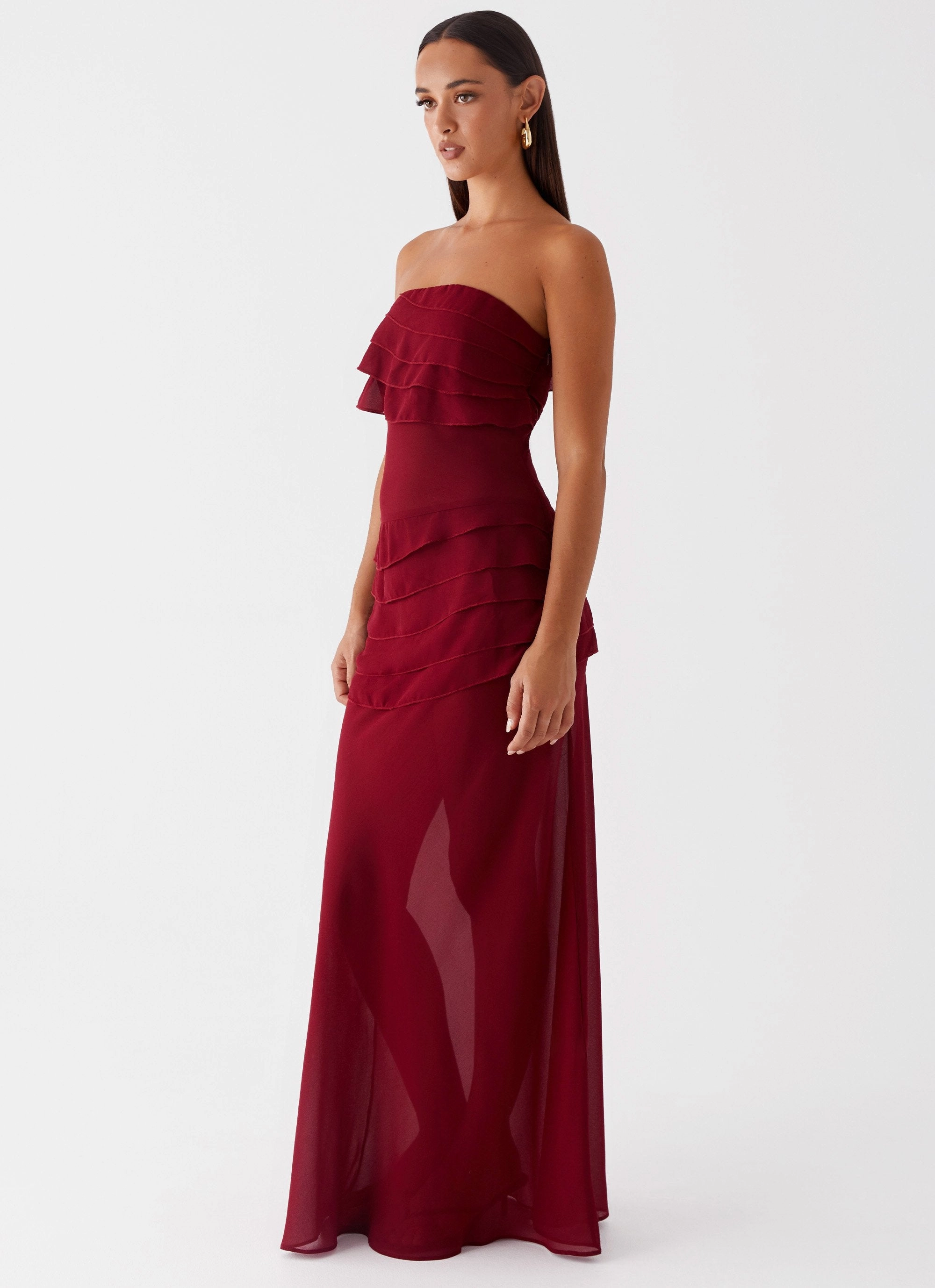 Into The Night Maxi Dress - Cherry Red Romance Soul All-Occasion Wear