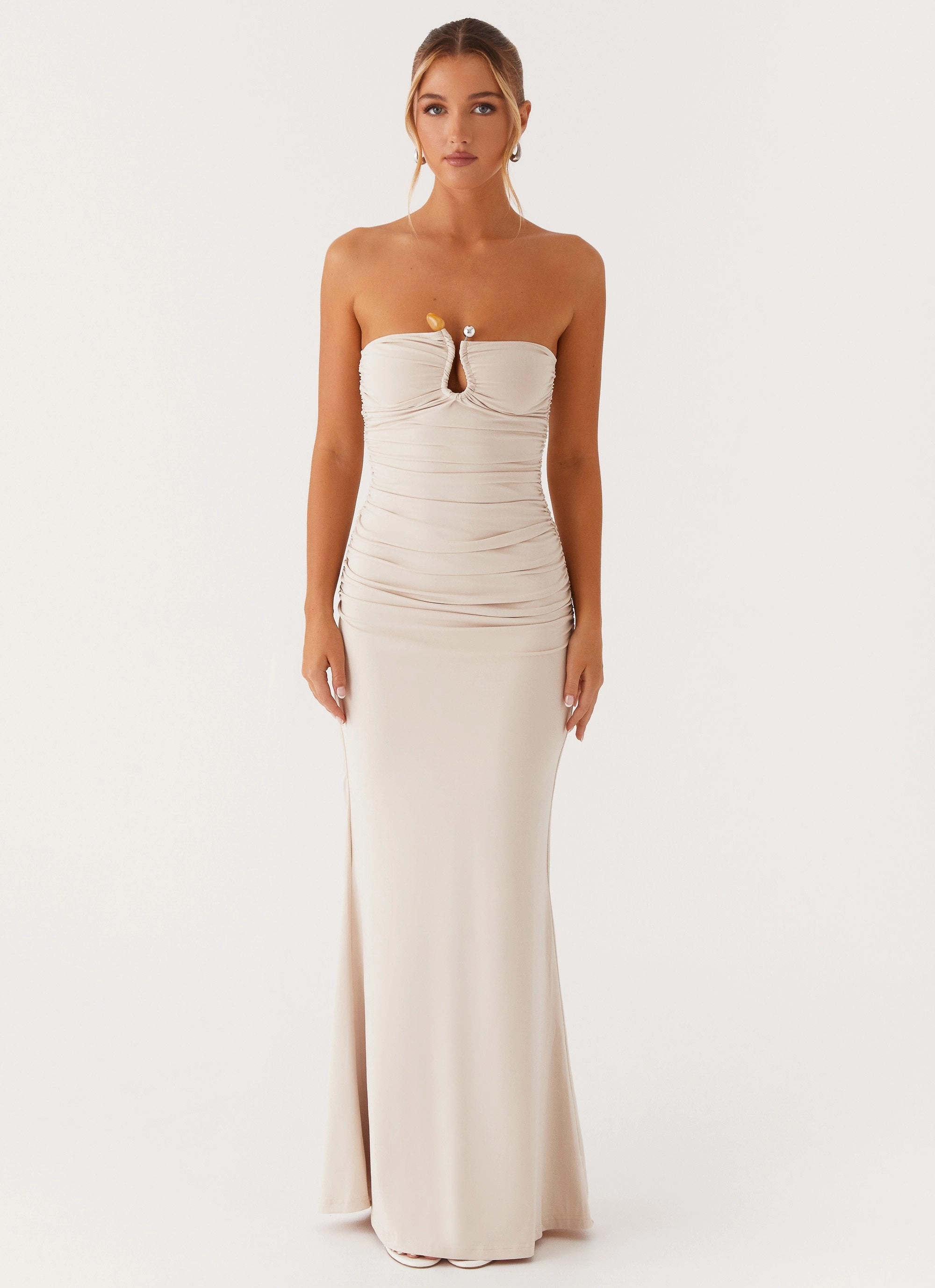 Rudy Maxi Dress - Ivory Urban Spirit Calm Shine