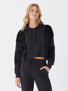Clarabelle Fleece Sherpa Pullover Hoodie Tailored Cut Style Structured Casual Fit