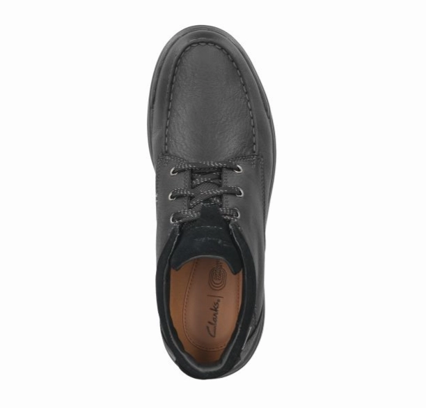 Clarks Men's WIDE Rockie 2 HI GORE-TEX Waterproof Boot - Black Vegan Friendly Materials Leather Cool