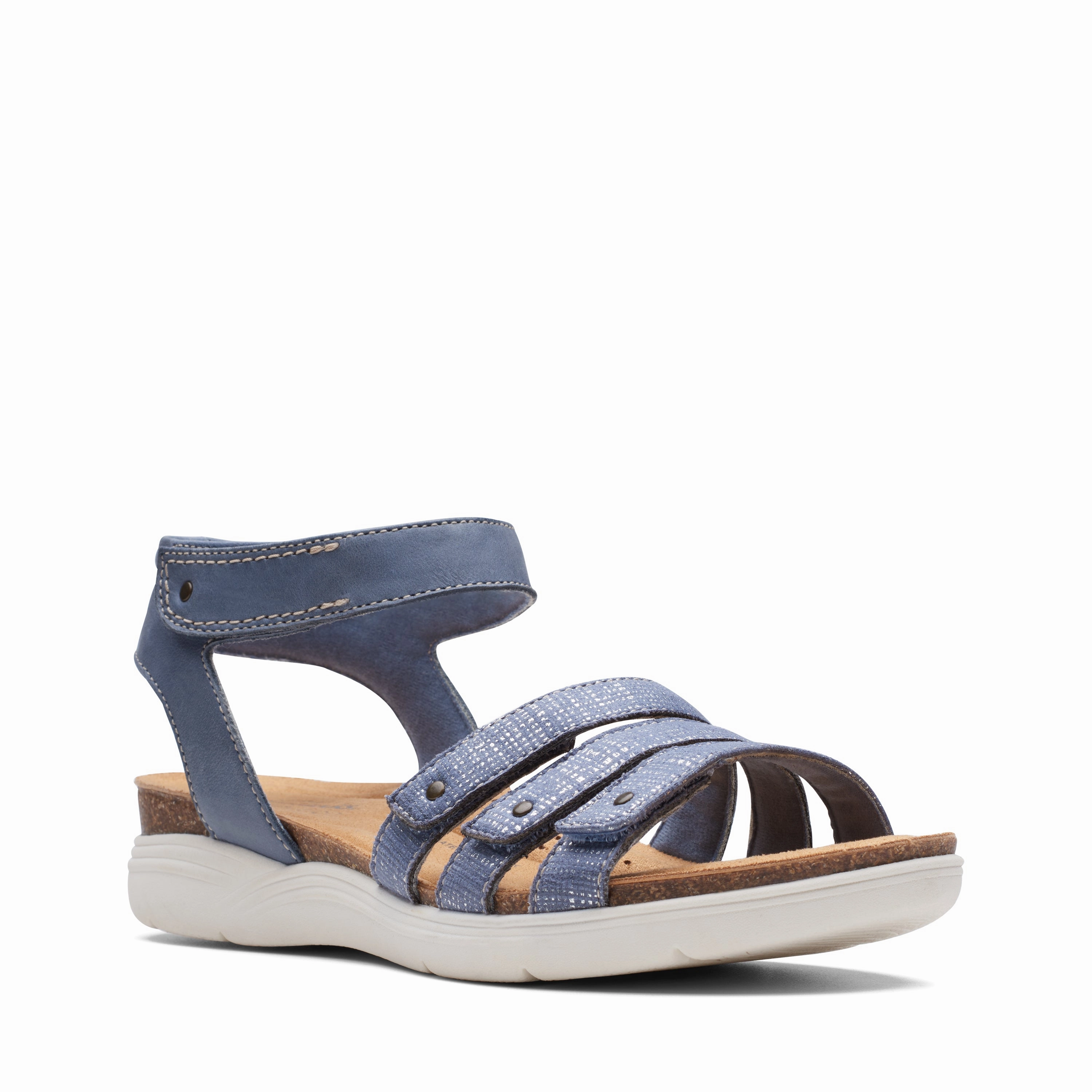 Neoprene Strap Clarks Women's April Dove - Denim Blue