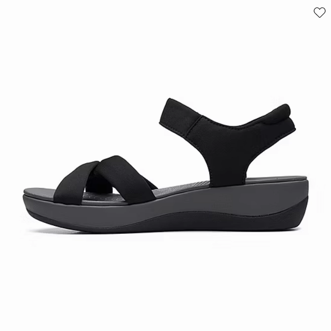 Clarks Women's Arla Shore Sandals - Black High-Performance Footwear Vacation Mode