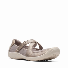 Clarks Women's Fiana Aubrie - Platinum Comfort Walk School Ready