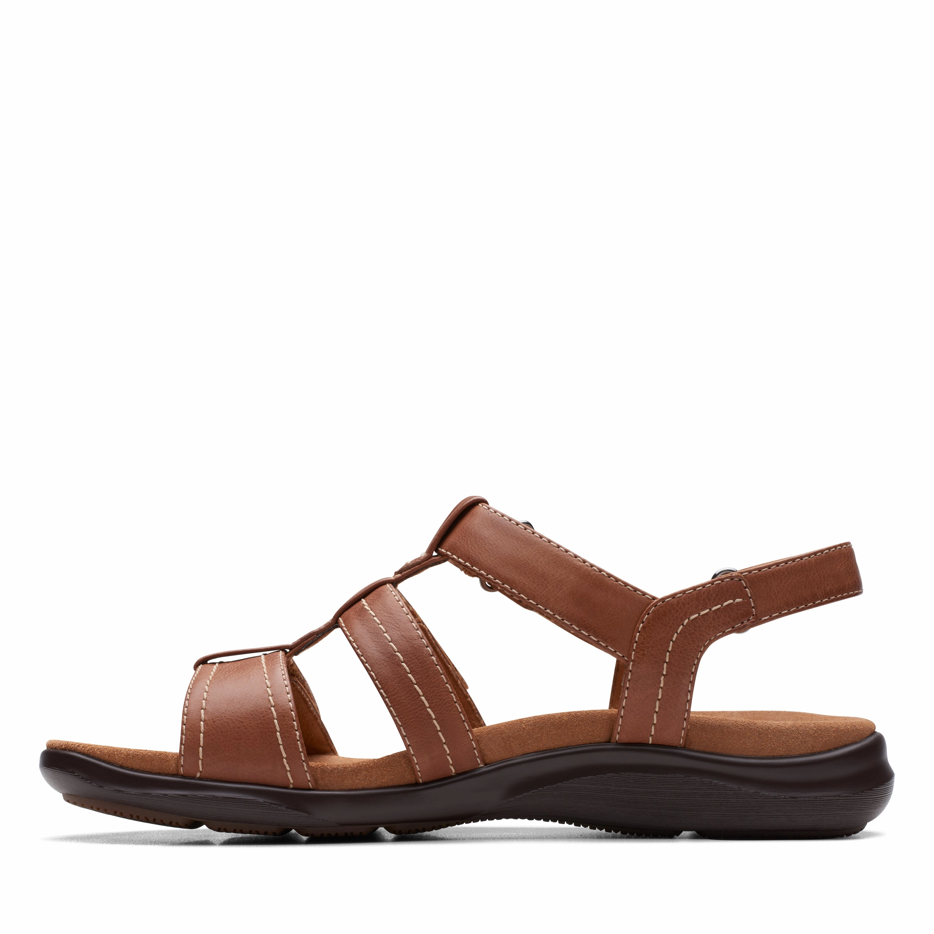 Beach Fun Clarks Women's Kitly Step Back Strap Sandal - Tan