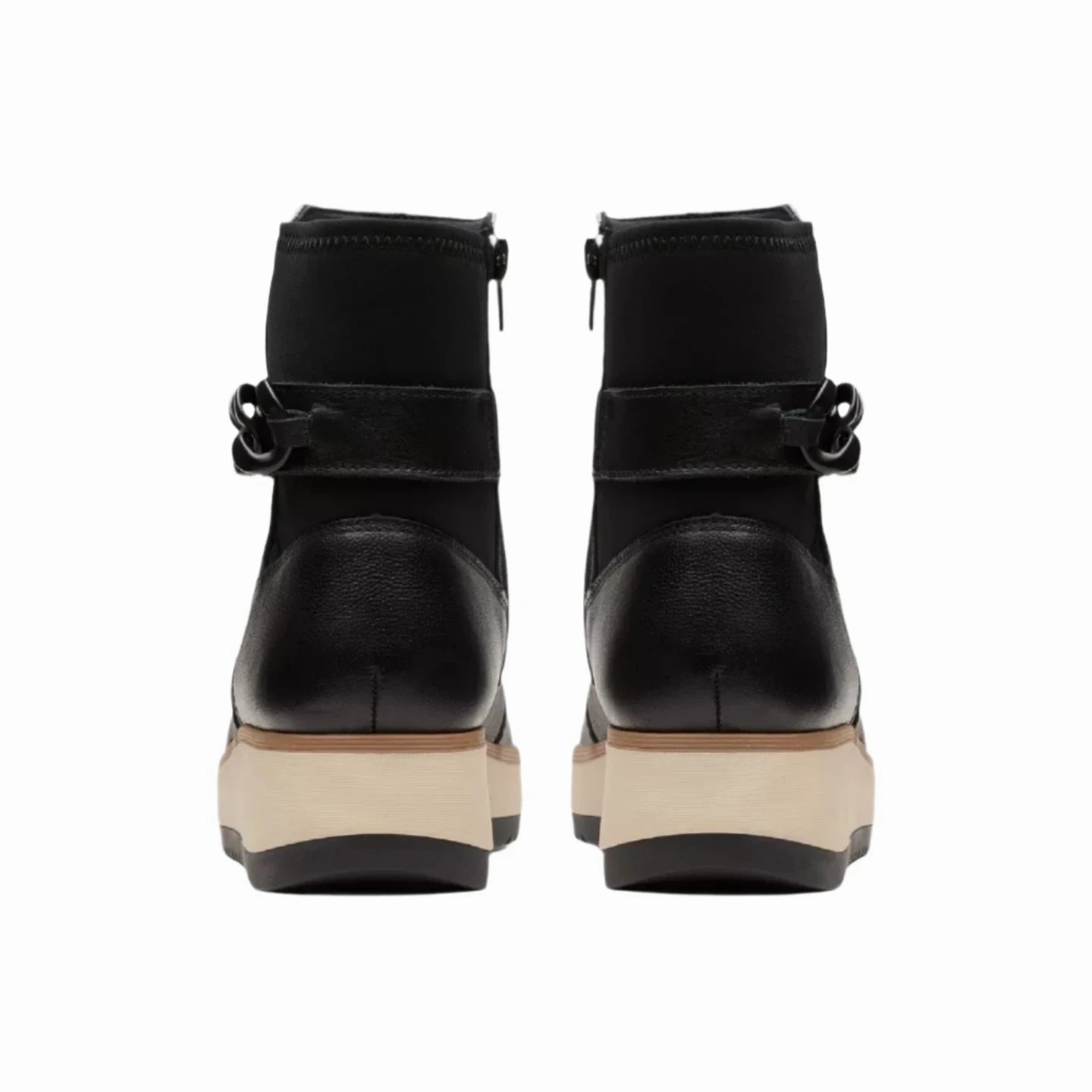 Clarks Women's Zylah Rose Boot - Black Stylish Reinforced Heel Counter