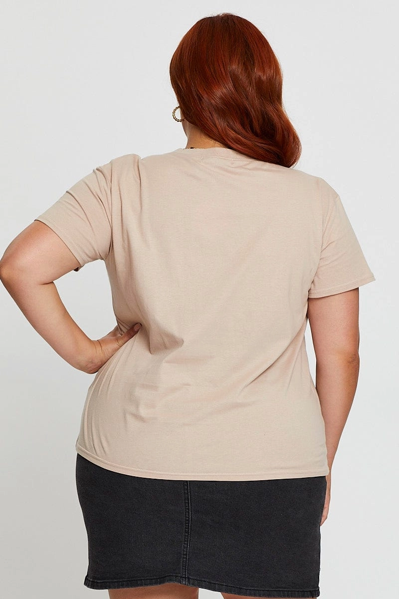 Pink Graphic T-shirt Calabasas Short Sleeve Cotton Eco-friendly Comfort and Fit