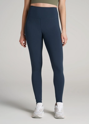 Fitness Mode Balance High-Rise Leggings for Tall Women in Bright Navy
