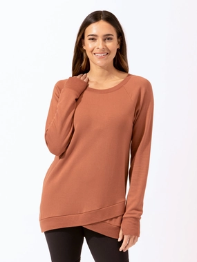 Wind Resistant Coating Leanna Feather Fleece Tunic