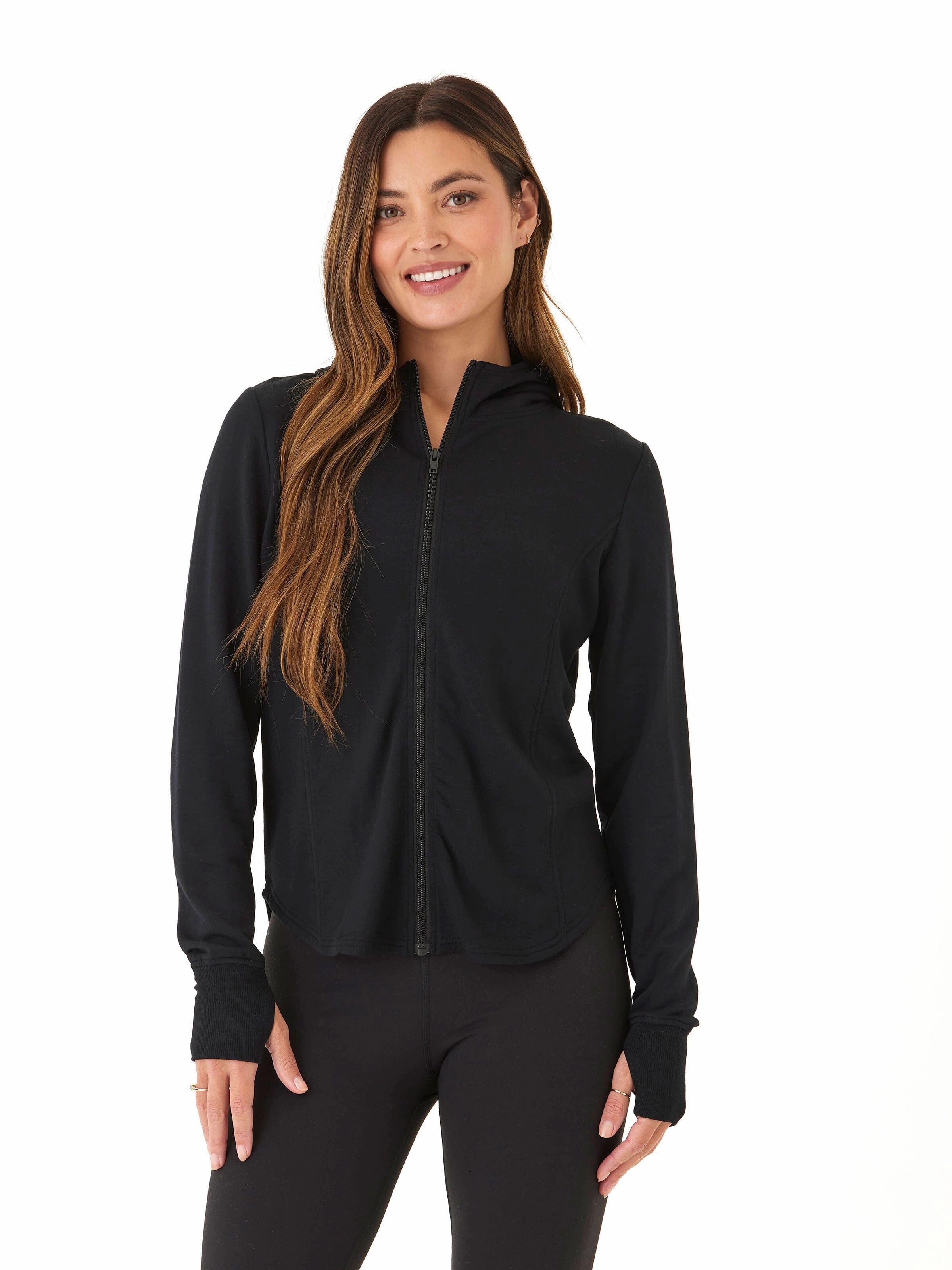 Ophelia Feather Fleece Zip Hoodie Water Resistant