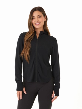 Ophelia Feather Fleece Zip Hoodie Water Resistant