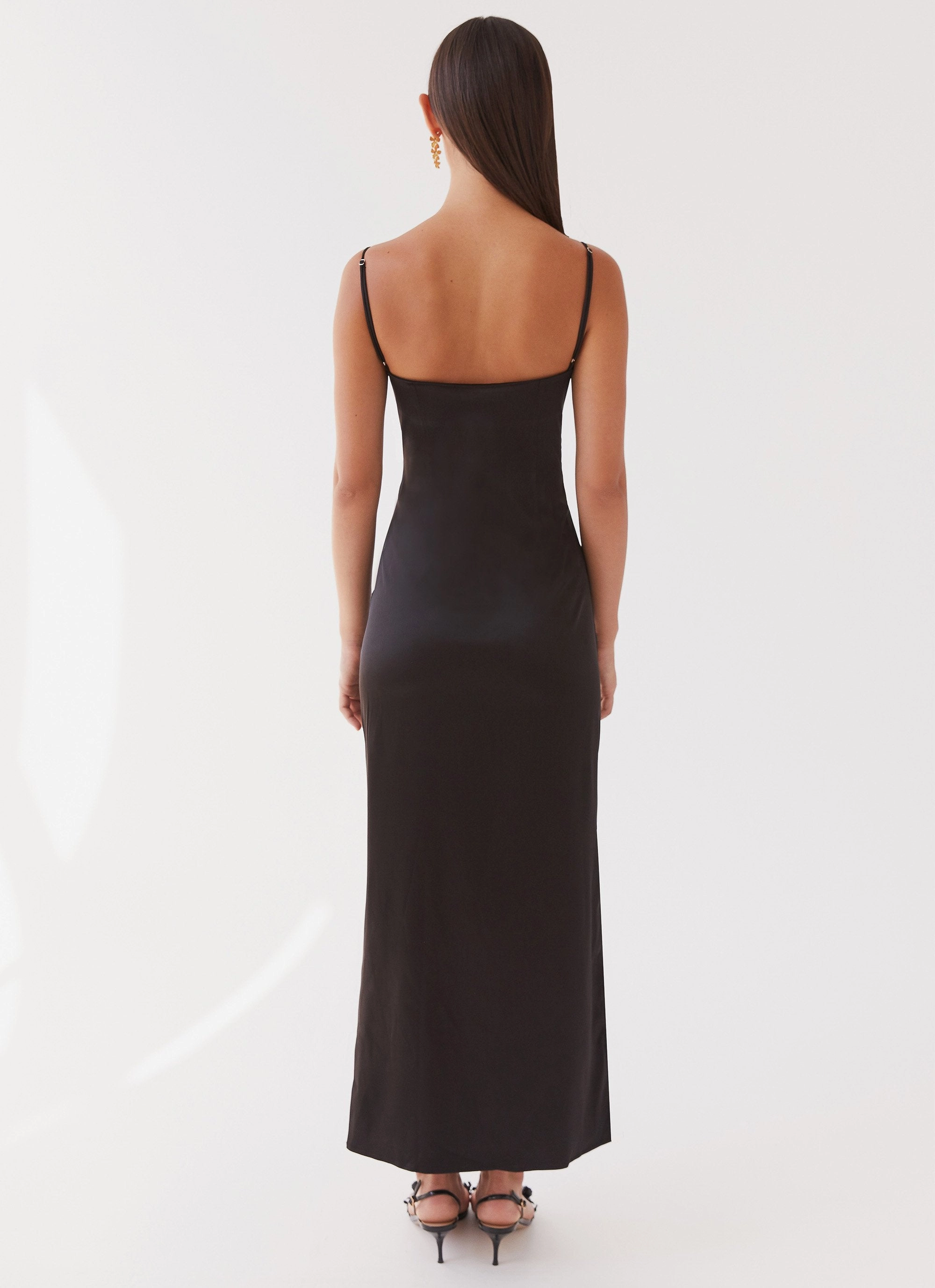 Close To You Maxi Dress - Black Refined Vibe