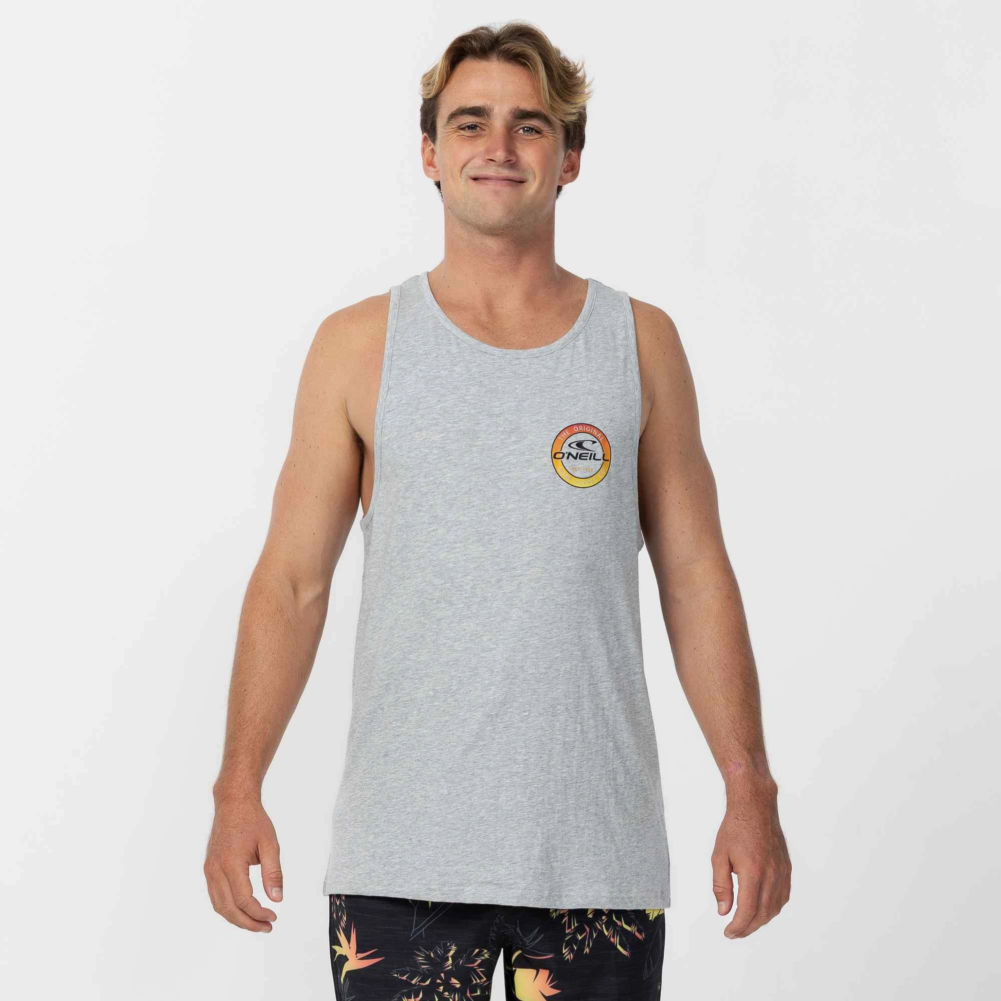 Coin Flip Singlet - Grey Marle regular but not boring Daily Favorite