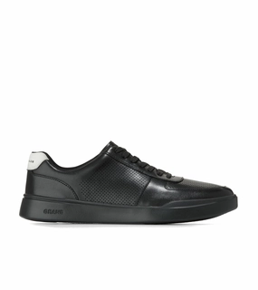 Cole Haan Men's Grand Crosscourt Perforated Sneaker - Black Smooth Motion