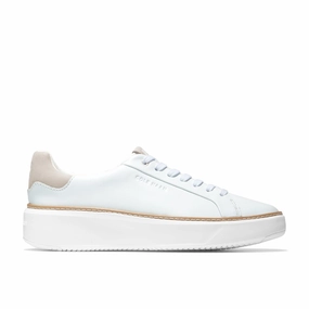 Smooth Texture Cole Haan Women's GrandPr? Topspin Sneaker - White/Dove