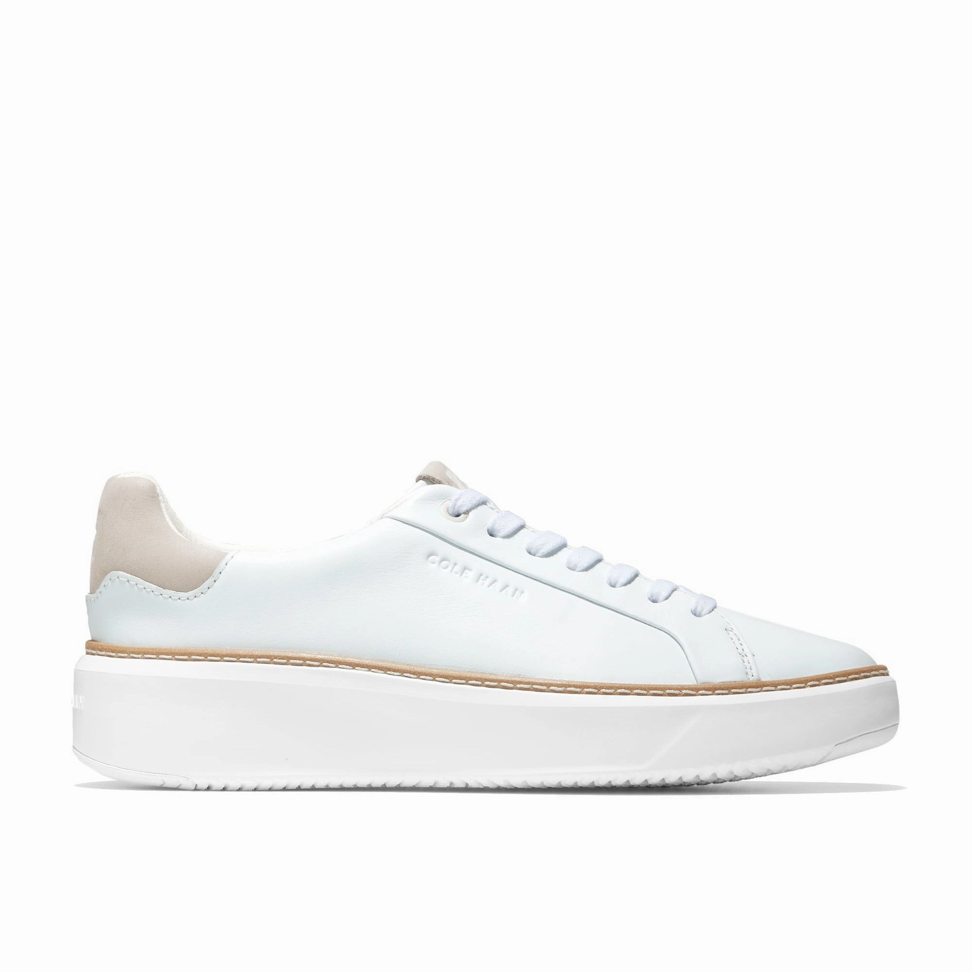 Cole Haan Women's GrandPr? Topspin Sneaker - White/Dove No Fuss Microfiber Lining Technology