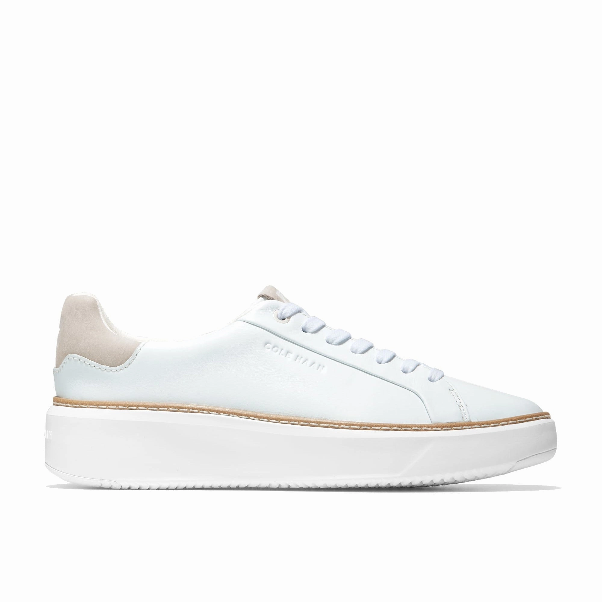 Brand Pop Cozy Lining Cole Haan Women's GrandPr? Topspin Sneaker - White/Dove