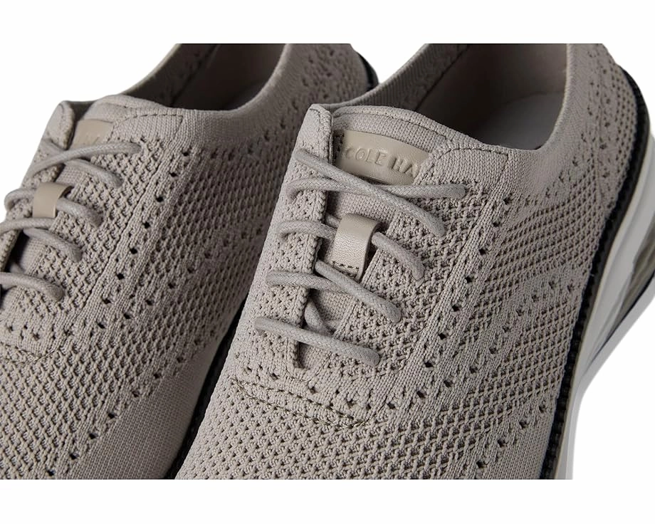 Cole Haan Men's Grand Hurrion Stitchlite Wing Tip Oxford - Grey Neutral Mood Comfortable