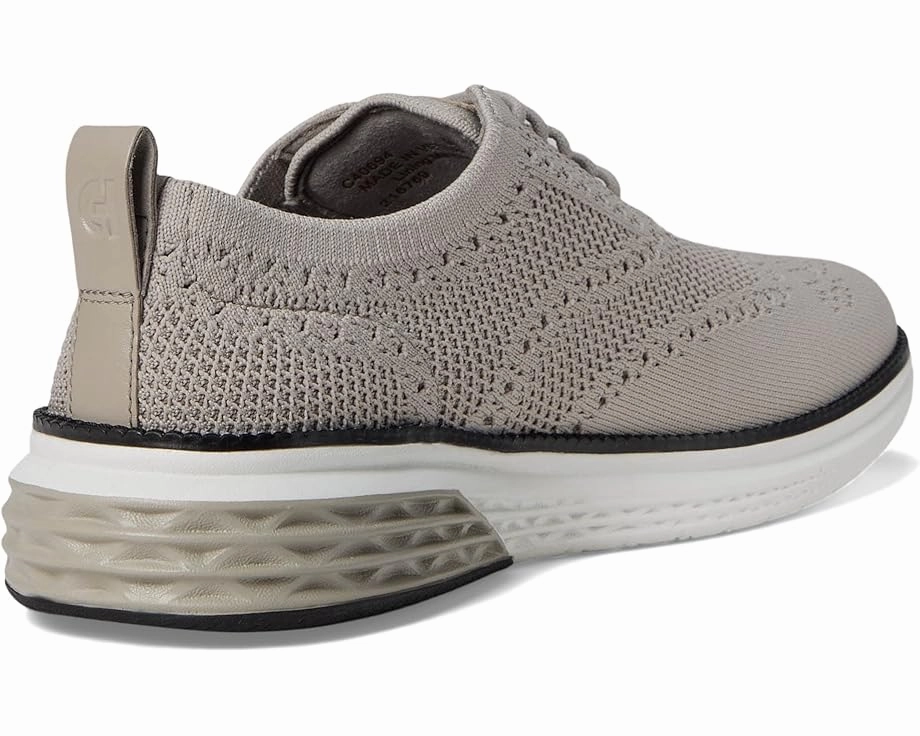 Street Style School Go Cole Haan Men's Grand Hurrion Stitchlite Wing Tip Oxford - Grey