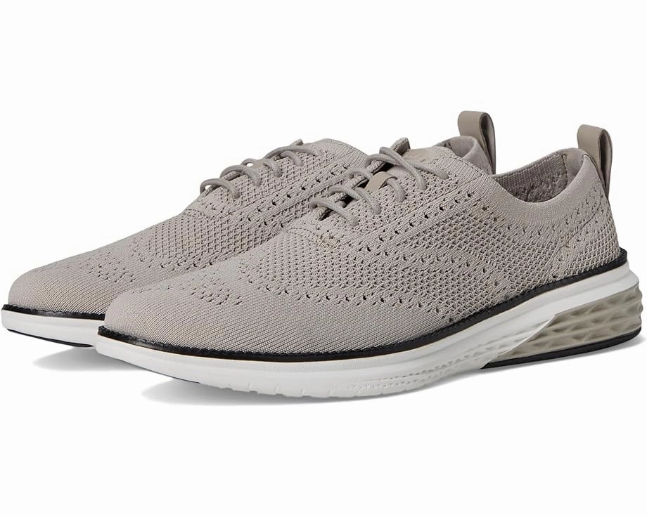 Abrasion Resistant Toe Cap Anytime Wear Cole Haan Men's Grand Hurrion Stitchlite Wing Tip Oxford - Grey