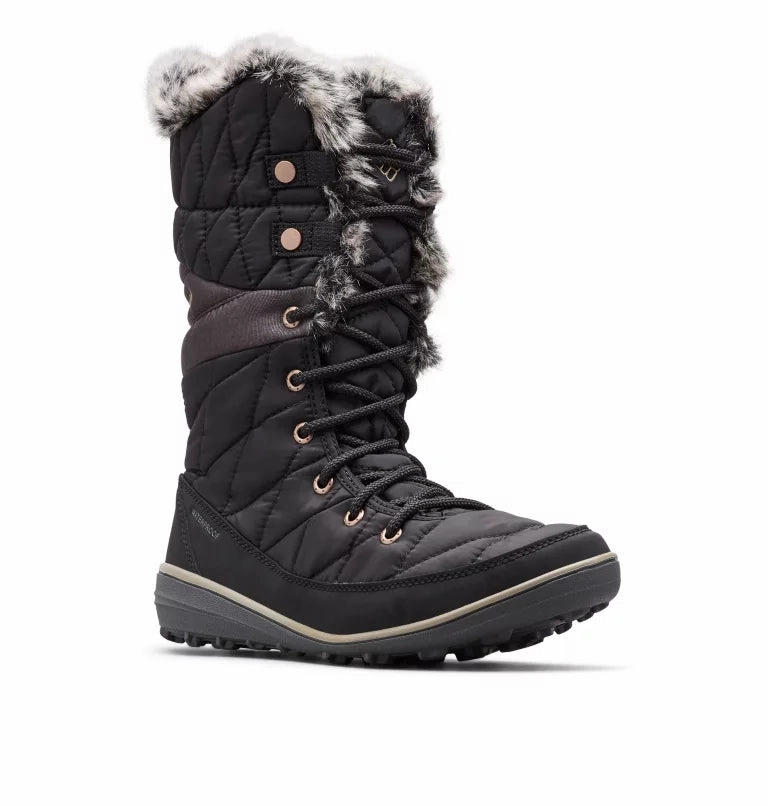 Columbia Women's Heavenly? Omni-Heat? Waterproof Boot - Black Love Pair Elastic Material